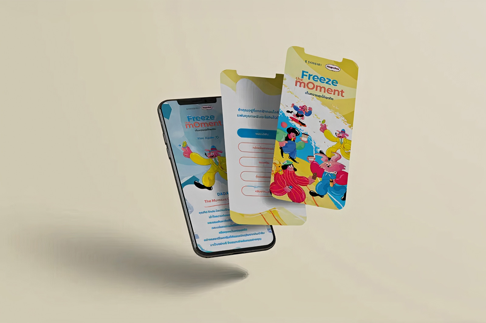 Create an online collaboration event for the partnership between the brands Sansiri and H&auml;agen-Dazs.