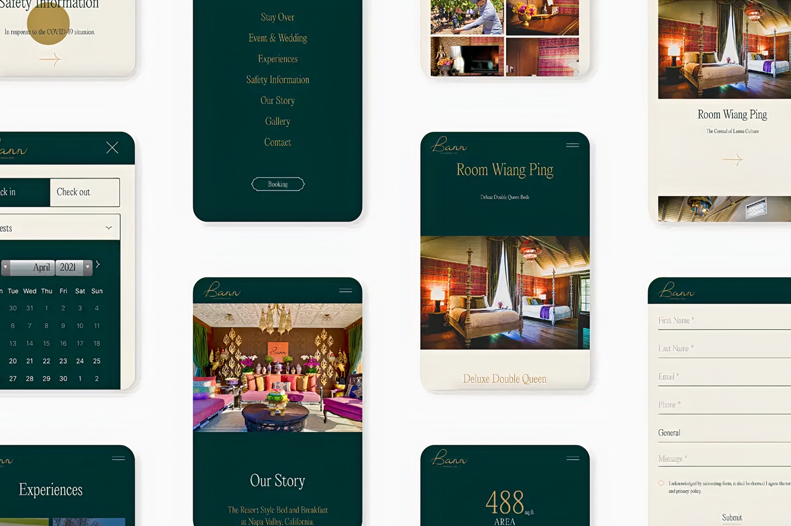 Create Website & Online Booking Experience for BANN at Oak Knoll NAPA