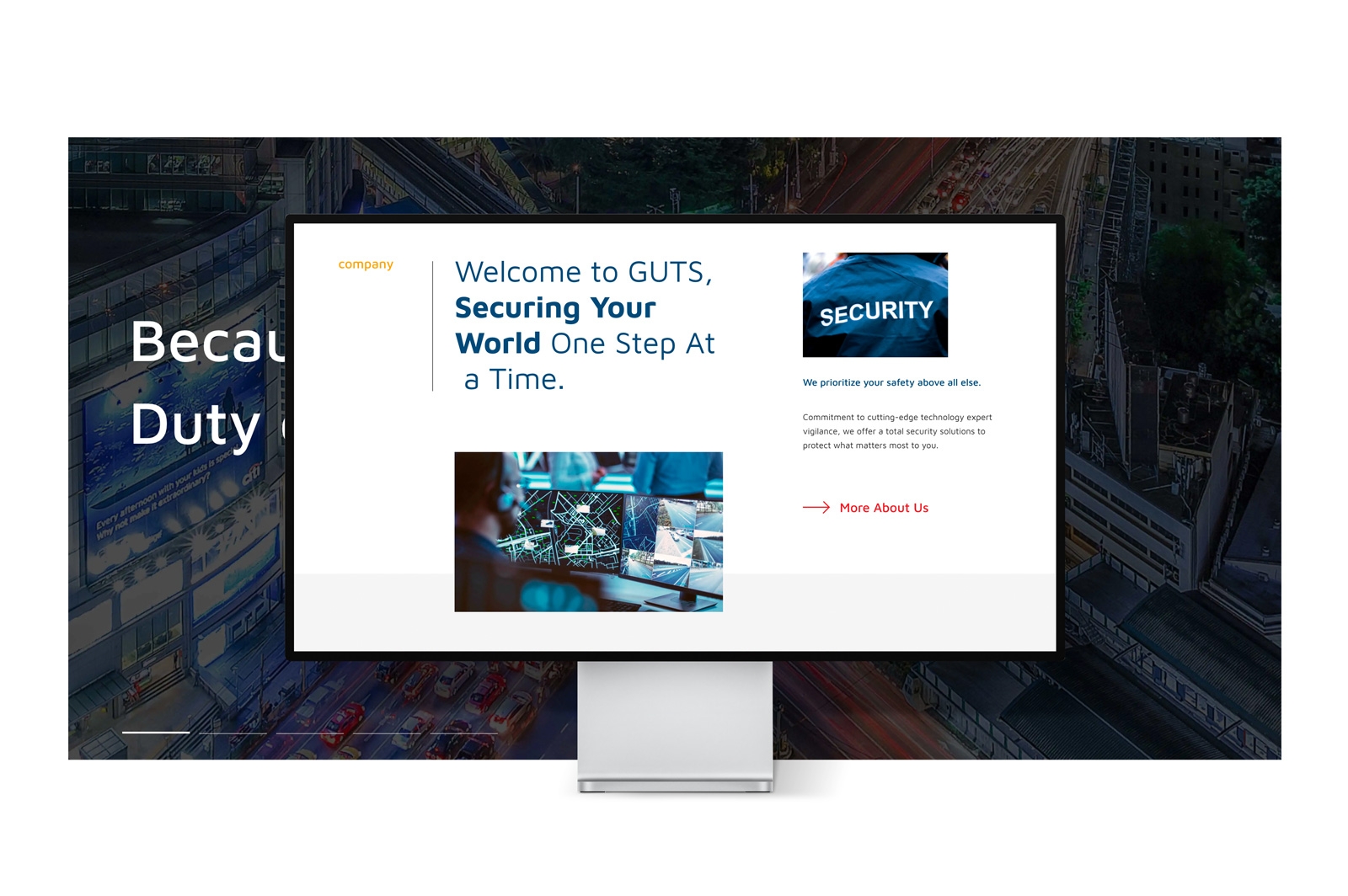 Raise awareness of GUTS GROUP’s comprehensive security services, which encompass risk assessment, personnel training, and the integration of advanced technology, all presented through a user-friendly and professional website